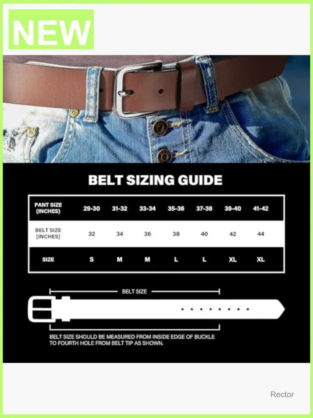 Full Grain Leather Casual Belt for Jeans, Pants 35mm